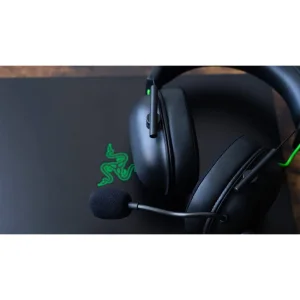 هدست گیمینگ بلوتوثی ریزر مدل BlackShark V2 X با نویز کنسلینگ بدنه، نویز کنسلینگ میکروفون (ENC)، اتصال از طریق جک 3.5 میلی‌متری، دارای صدای فراگیر 7.1 کاناله، دارای تکنولوژی صدای 360 درجه