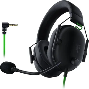 هدست مخصوص بازی ریزر مدل BlackShark V2 + USB Sound Card