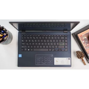 لپ‌تاپ ایسوس مدل Vivobook Go 14 E410KA-CL464 با پردازنده Celeron N4500، رم DDR4 4GB، حافظه eMMC با ظرفیت 64GB، نمایشگر 14 اینچ TN با وضوح HD، دارای نامبرپد دیجیتال