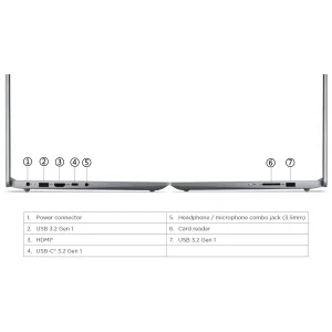 لپ‌تاپ لنوو مدل IdeaPad Slim 3 15IRH8 با پردازنده Core i5-13420H، رم LPDDR5 8GB فرکانس 4800MHz، حافظه SSD با ظرفیت 512GB، نمایشگر 15.6 اینچ IPS با وضوح Full HD