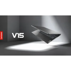 لپ‌تاپ لنوو مدل V15 G2 IJL با پردازنده Celeron N4500، رم DDR4 4GB با فرکانس 2933MHz، حافظه SSD با ظرفیت 256GB، نمایشگر 15.6 اینچ TN با وضوح Full HD
