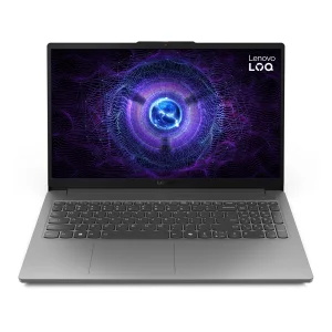 لپ‌تاپ لنوو مدل LOQ 15IAX9E با پردازنده Core i5-12450HX و گرافیک RTX2050 4GB، رم DDR5 16GB با فرکانس 4800MHz، حافظه SSD با ظرفیت 512GB، نمایشگر 15.6 اینچ IPS با وضوح Full HD و نرخ به‌روزرسانی 144Hz، دارای نور پس‌زمینه کیبورد