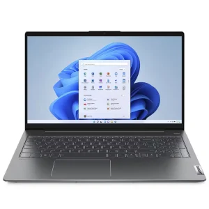 لپ‌تاپ لنوو مدل IdeaPad 5 15IAL7 با پردازنده Core i5-1235U و گرافیک MX550، رم DDR4 16GB با فرکانس 3200MHz، حافظه SSD با ظرفیت 512GB، نمایشگر 15.6 اینچ IPS با وضوح Full HD، دارای نور پس‌زمینه کیبورد و حسگر اثر انگشت