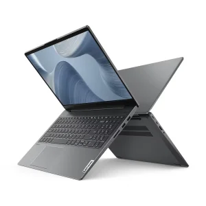 لپ‌تاپ لنوو مدل IdeaPad 5 15IAL7 با پردازنده Core i5-1235U و گرافیک MX550، رم DDR4 16GB با فرکانس 3200MHz، حافظه SSD با ظرفیت 512GB، نمایشگر 15.6 اینچ IPS با وضوح Full HD، دارای نور پس‌زمینه کیبورد و حسگر اثر انگشت