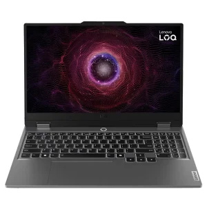 لپ‌تاپ لنوو مدل LOQ 15ARP9 با پردازنده Ryzen 5-7235HS و گرافیک RTX3050 4GB، رم DDR5 12GB با فرکانس 4800MHz، حافظه SSD با ظرفیت 512GB، نمایشگر 15.6 اینچ IPS با وضوح FHD و نرخ به‌روزرسانی 144Hz، دارای نور پس‌زمینه کیبورد،، سیستم‌عامل Windows