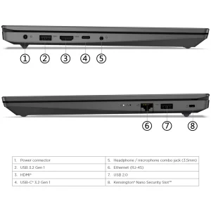لپ تاپ 14 اینچی لنوو مدل V14 G4 IRU-i7 13620H-8GB DDR4 3200MHz-256GB SSD-TN