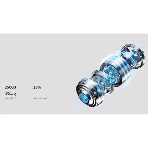 جارو شارژی عصایی شیائومی مدل G20 نسخه جهانی با موتور 460 وات، توان مکش 150 ایر وات، باتری 3000 میلی‌آمپر ساعت، فیلتر 5 مرحله‌ای HEPA، سه حالت مکش و نمایشگر LED رنگی