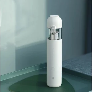 جارو شارژی دستی شیائومی مدل SSXCQ01XY با باتری لیتیوم-یونی 2000 میلی‌آمپر ساعت، توان 120 وات، مکش 13000 پاسکال، فیلتر HEPA با قدرت فیلتراسیون 99.5 درصد، حجم مخزن 100 میلی‌لیتر و وزن 0.5 کیلوگرم