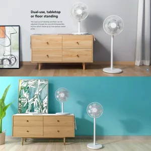 پنکه شارژی شیائومی مدل Xiaomi Smart Standing Fan 2 Pro ظرفیت 2800 میلی آمپر ساعت