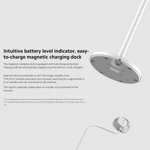 پنکه شارژی شیائومی مدل Xiaomi Smart Standing Fan 2 Pro ظرفیت 2800 میلی آمپر ساعت