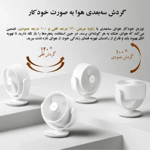 پنکه رومیزی شیائومی مدل Smart Desktop Air Circulation Fan طرح Type-C Input