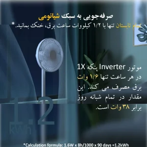 پنکه USB شیائومی مدل 1X ارتقاء یافته