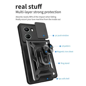 کاور گاردتک مدل Dcamp2 Strap مناسب برای گوشی موبایل هوآوی Nova 10 SE به همراه بند نگهدارنده
