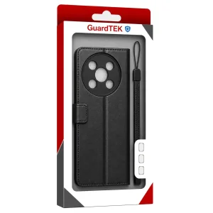 کیف کلاسوری گاردتک مدل  Flip cover strap مناسب برای گوشی موبایل وکال Vocal V2 Lite به همراه بند