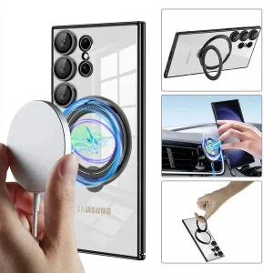 کاور گاردتک آساک مدل Ring Stand Strap مناسب برای گوشی موبایل سامسونگ Galaxy S24 Ultra به همراه بند