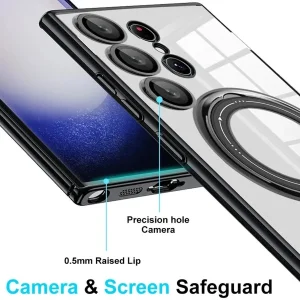 کاور گاردتک آساک مدل Ring Stand Strap مناسب برای گوشی موبایل سامسونگ Galaxy S24 Ultra به همراه بند