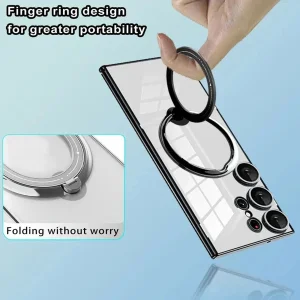 کاور گاردتک آساک مدل Ring Stand Strap مناسب برای گوشی موبایل سامسونگ Galaxy S24 Ultra به همراه بند