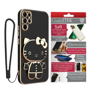 کاور گاردتک آساک مدل Kitty Strap مناسب برای گوشی موبایل سامسونگ Galaxy S24 Ultra به همراه بند