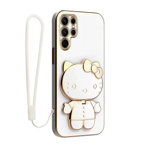 کاور گاردتک آساک مدل Kitty Strap مناسب برای گوشی موبایل سامسونگ Galaxy S24 Ultra به همراه بند