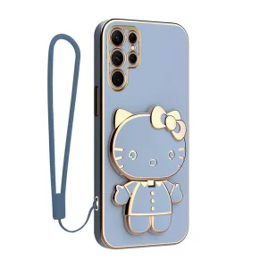 کاور گاردتک آساک مدل Kitty Strap مناسب برای گوشی موبایل سامسونگ Galaxy S24 Ultra به همراه بند