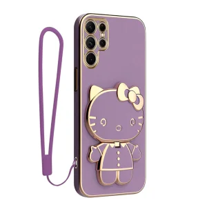 کاور گاردتک آساک مدل Kitty Strap مناسب برای گوشی موبایل سامسونگ Galaxy S24 Ultra به همراه بند