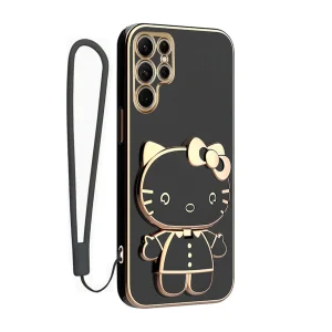 کاور گاردتک آساک مدل Kitty Strap مناسب برای گوشی موبایل سامسونگ Galaxy S24 Ultra به همراه بند