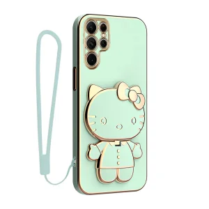 کاور گاردتک آساک مدل Kitty Strap مناسب برای گوشی موبایل سامسونگ Galaxy S24 Ultra به همراه بند