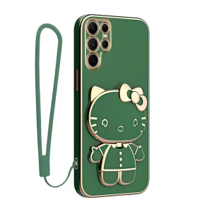 کاور گاردتک آساک مدل Kitty Strap مناسب برای گوشی موبایل سامسونگ Galaxy S24 Ultra به همراه بند