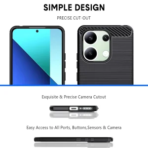 کاور گاردتک مدل Carbon Case مناسب برای گوشی موبایل شیائومی Poco M6 Pro 4G / Redmi Note 13 Pro 4G