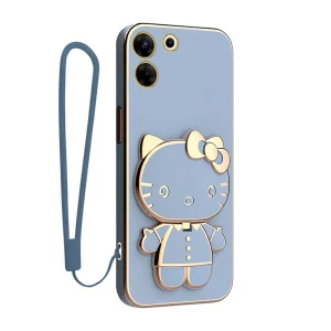 کاور گاردتک آساک مدل Kitty Strap مناسب برای گوشی موبایل تکنو Camon 20 Pro به همراه بندآویز