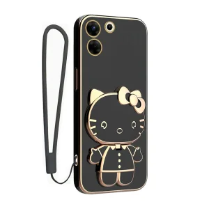 کاور گاردتک آساک مدل Kitty Strap مناسب برای گوشی موبایل تکنو Camon 20 Pro به همراه بندآویز