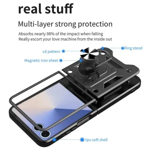 کاور گاردتک اساک مدل Defender Armor مناسب برای گوشی موبایل سامسونگ Galaxy Z Flip 7