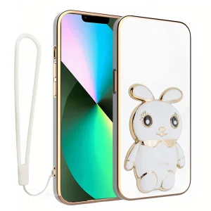 کاور گاردتک اساک مدل Bunny Strap مناسب برای گوشی موبایل اپل آیفون iPhone 13 Pro به همراه بند