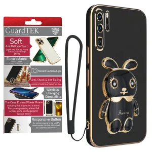 کاور گاردتک آساک مدل Bunny Strap مناسب برای گوشی موبایل هوآوی P30 Pro به همراه بند