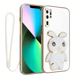 کاور گاردتک آساک مدل Bunny Strap مناسب برای گوشی موبایل هوآوی P30 Pro به همراه بند