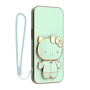 کاور گاردتک اساک مدل Kitty Strap مناسب برای گوشی موبایل اپل iPhone 11 به همراه بند