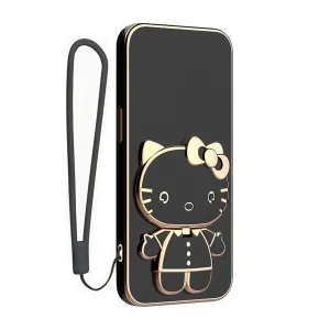 کاور گاردتک اساک مدل Kitty Strap مناسب برای گوشی موبایل اپل iPhone X/ XS به همراه بند
