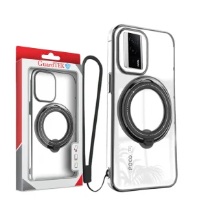 کاور گاردتک آساک مدل Ring Stand Strap مناسب برای گوشی موبایل شیائومی Poco F5 Pro به همراه بند