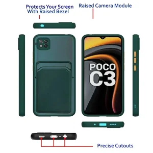 کاور گاردتک آساک مدل MBC Card Strap مناسب برای گوشی موبایل شیائومی Redmi 10A/ Poco C3 به همراه بند آویز