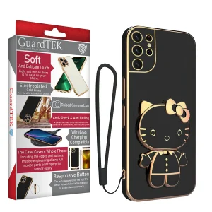 کاور گاردتک اساک مدل Kitty Strap مناسب برای گوشی موبایل سامسونگ Galaxy S21 Ultra به همراه بندآویز