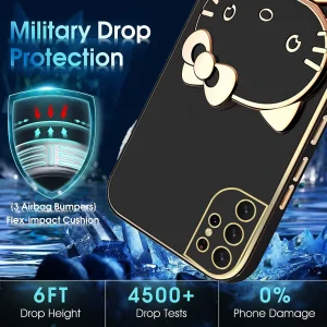 کاور گاردتک اساک مدل Kitty Strap مناسب برای گوشی موبایل سامسونگ Galaxy S21 Ultra به همراه بندآویز