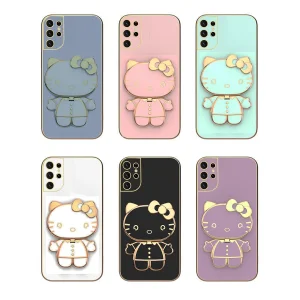 کاور گاردتک اساک مدل Kitty Strap مناسب برای گوشی موبایل سامسونگ Galaxy S21 Ultra به همراه بندآویز