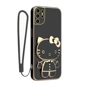 کاور گاردتک اساک مدل Kitty Strap مناسب برای گوشی موبایل سامسونگ Galaxy S21 Ultra به همراه بندآویز