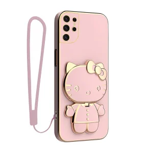 کاور گاردتک اساک مدل Kitty Strap مناسب برای گوشی موبایل سامسونگ Galaxy S21 Ultra به همراه بندآویز