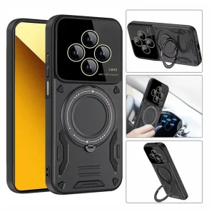 کاور گاردتک مدل Hybrid Armor مناسب برای گوشی موبایل شیائومی Redmi 14C/Redmi 14R/Poco C75 همراه با بند