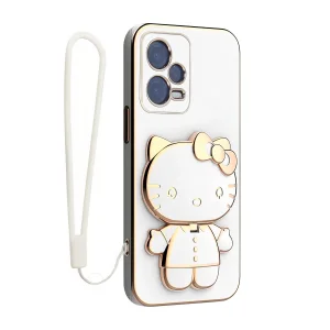 کاور اسپارتان مدل Kitty مناسب برای گوشی موبایل شیائومی Redmi Note 12 5G / Poco X5 5G به همراه بند نگهدارنده
