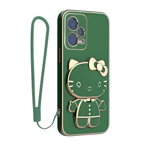 کاور اسپارتان مدل Kitty مناسب برای گوشی موبایل شیائومی Redmi Note 12 5G / Poco X5 5G به همراه بند نگهدارنده