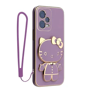 کاور اسپارتان مدل Kitty مناسب برای گوشی موبایل شیائومی Redmi Note 12 5G / Poco X5 5G به همراه بند نگهدارنده