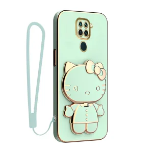 کاور گاردتک اساک مدل Kitty Strap مناسب برای گوشی موبایل شیائومی Redmi Note 9 4G به همراه بندآویز