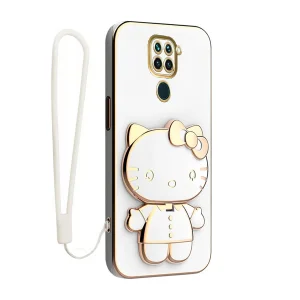 کاور گاردتک اساک مدل Kitty Strap مناسب برای گوشی موبایل شیائومی Redmi Note 9 4G به همراه بندآویز
